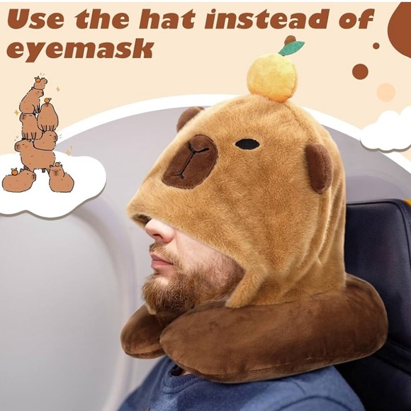 Warm + Cozy ⚜️🤎⚜️ Travel Neck Pillow - Picture 3 of 13